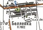 Топографическая карта Беляевки