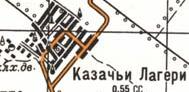 Топографічна карта Козачих Лагерів