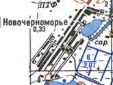 Topographic map of Novochornomorya