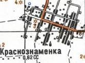 Topographic map of Krasnoznamyanka