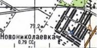 Топографическая карта Новониколаевки