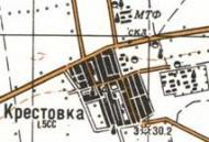 Топографическая карта Крестовки