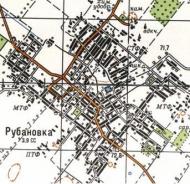 Топографічна карта Рубанівки