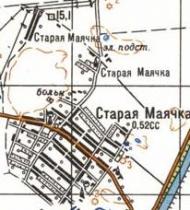 Топографічна карта Старої Маячки