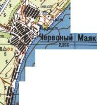 Topographic map of Chervonyy Mayak