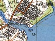 Topographic map of Dudchany