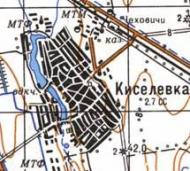 Топографічна карта Киселівки