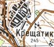 Топографическая карта Крещатика