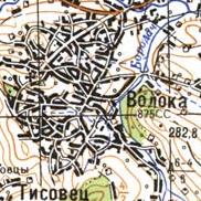 Topographic map of Voloka