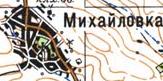 Топографічна карта Михайлівки