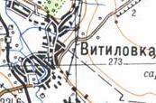 Топографическая карта Витиловки