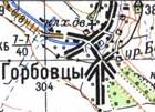 Topographic map of Gorbivtsi