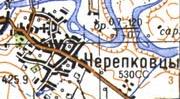 Топографічна карта Черепківців