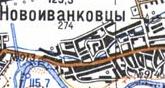 Топографічна карта Новоіванківців