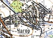 Топографическая карта Чагора