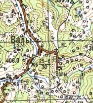 Topographic map of Valy