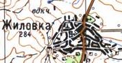 Топографічна карта Жилівки