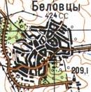 Topographic map of Bilivtsi