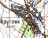 Topographic map of Kruglyk