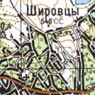 Топографічна карта Ширівців