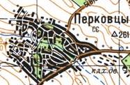 Topographic map of Perkivtsi