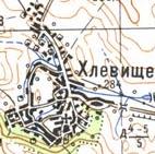 Topographic map of Khlivysche