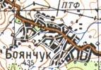Топографічна карта Боянчуки