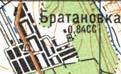 Топографічна карта Братанівки