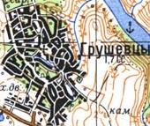Topographic map of Grushivtsi