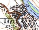 Топографическая карта Онута