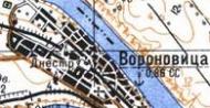 Topographic map of Voronovytsya