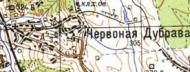 Топографическая карта Червонаи Дибровой
