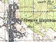 Topographic map of Gorishni Sherivtsi