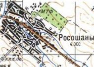 Topographic map of Rososhany
