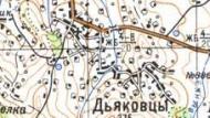 Топографічна карта Дяківців