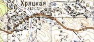 Топографическая карта Хряцкой