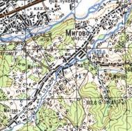Топографічна карта Мигового