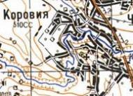 Топографічна карта Коровії