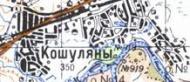 Topographic map of Koshulyany