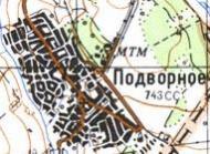 Топографічна карта Подвірного