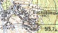 Топографічна карта Васловівців
