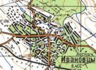 Топографічна карта Іванівців