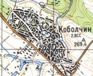 Топографическая карта Коболчина