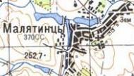 Topographic map of Malyatyntsi