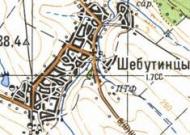 Топографічна карта Шебутинців