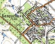 Топографічна карта Білоусівки