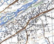 Топографічна карта Банилова