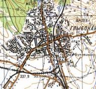 Topographic map of Glyboka