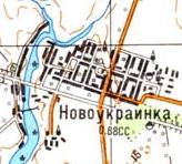 Топографічна карта Новоукраїнки