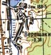 Topographic map of Vereschaky